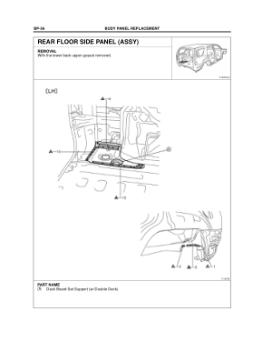 2003-2008 TOYOTA 4Runner Repair Manual, Rear Floor Side Panel (Assy)